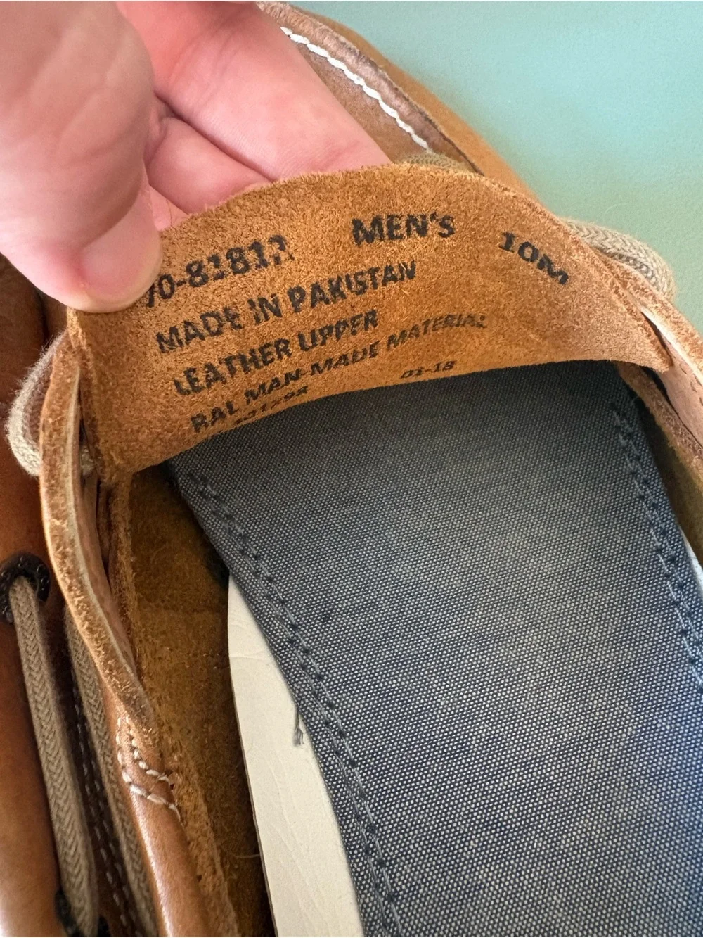 G.H. Bass & Co. Men’s Brown Leather Boat Shoes Sz 10